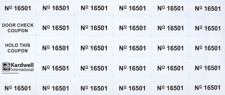 White Auction Tickets main image